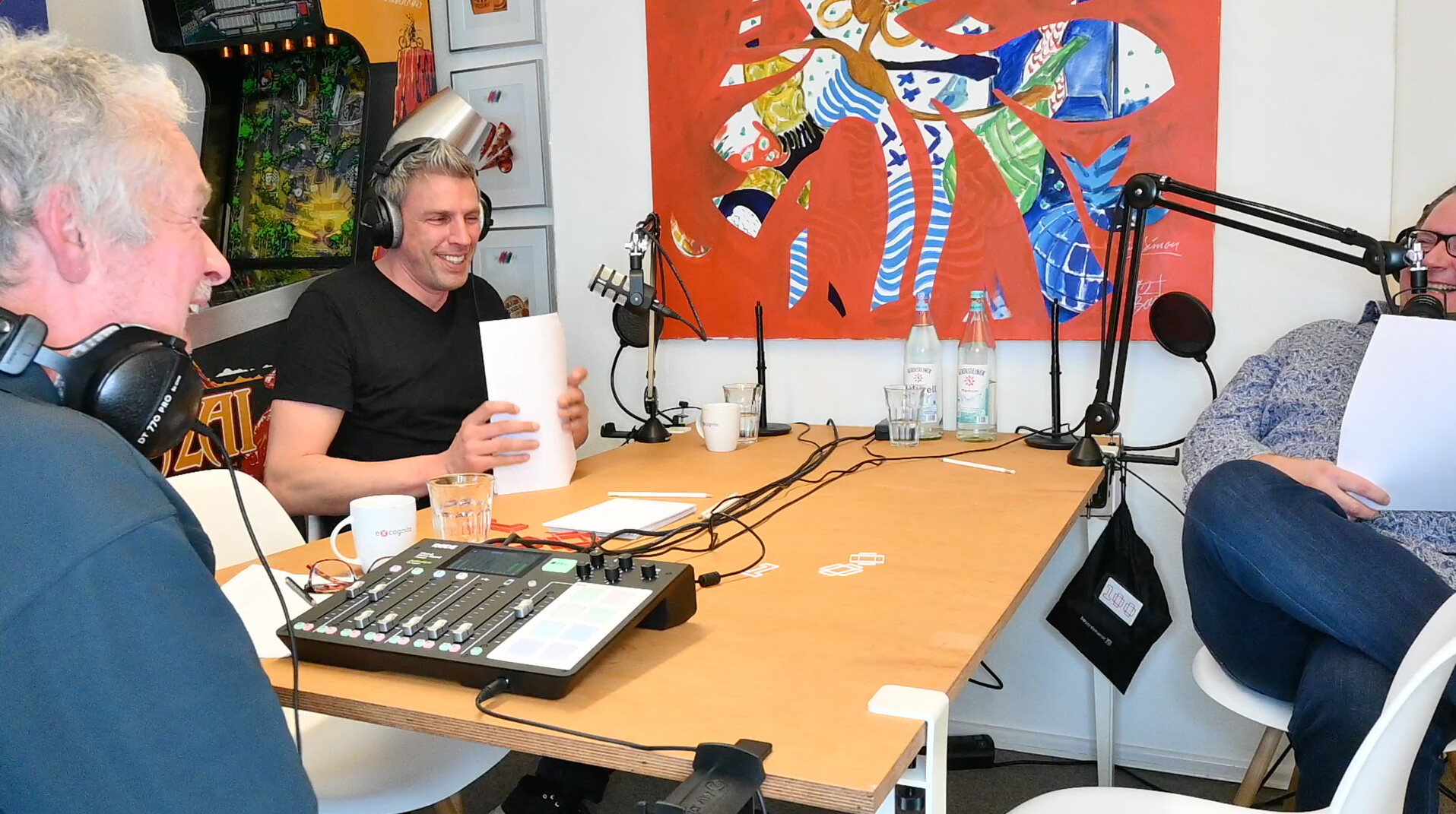 Simon Boe und Andreas Oertel bei der Aufnahme des Podcasts zum Thema Onlinemarketing in der Ästhetisch-Plastischen Chirurgie